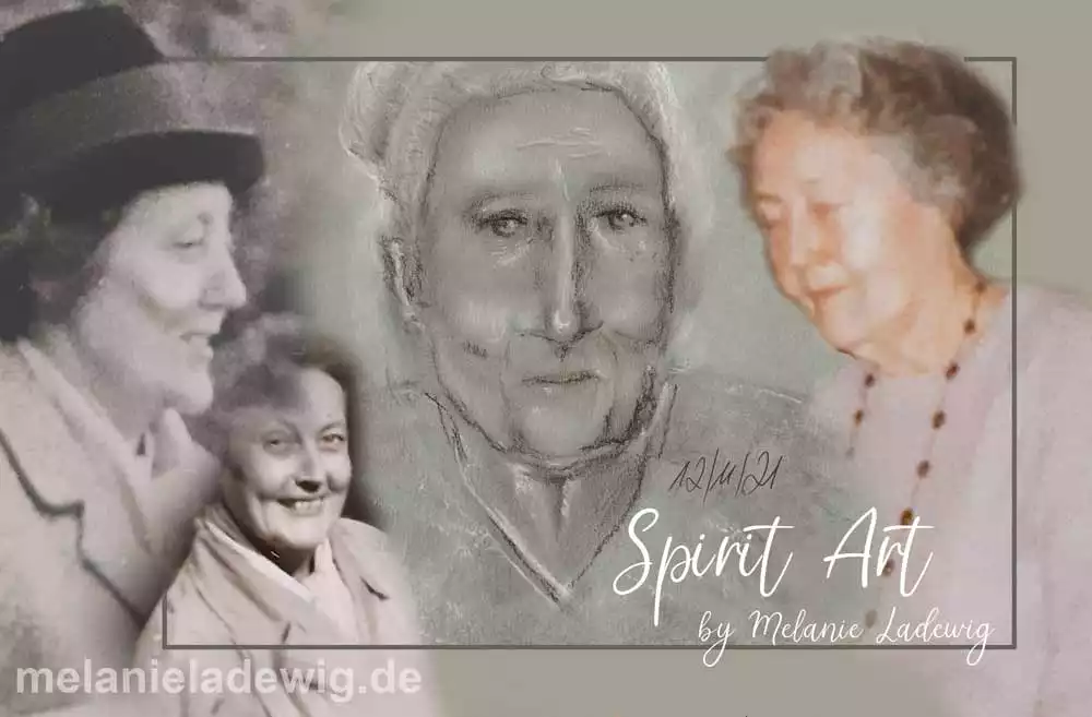 Spirit Guide Porträt einer Großmutter die von einer Studentin erkannt wurde als Teil ihres spirituellen Teams