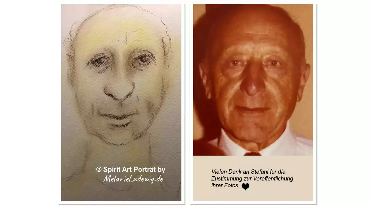 Das Portraet entstand ohne Vorabinformationen und wurde dennoch eindeutig zugeordnet.