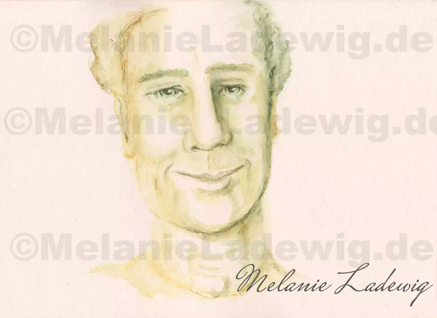 Geistführer Porträt eines jungen Mannes mit direktem Blick und intensiver energetischer Präsenz